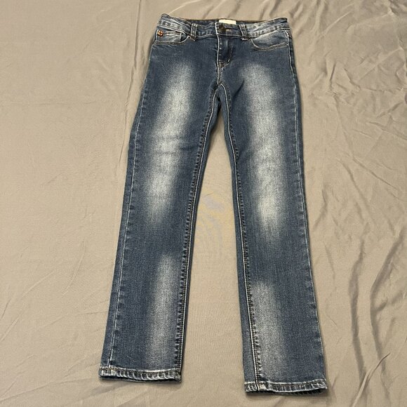Hudson Kids Girls Skinny Jeans Size 10 Medium Wash Premium Denim Stretch - Picture 2 of 8